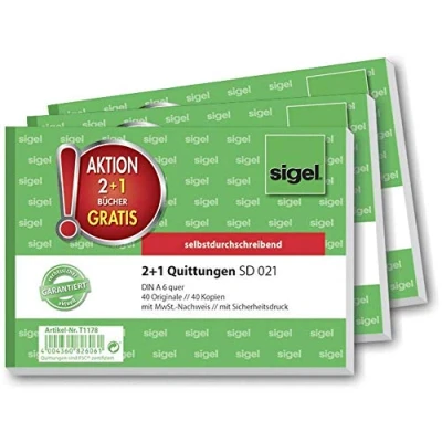 Obrázek Sigel T1178, A6, propisovací blok, 2+1 gratis