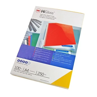 Obrázek GBC Obálkový materiál HiGloss, A4, 100 kusů, modrá