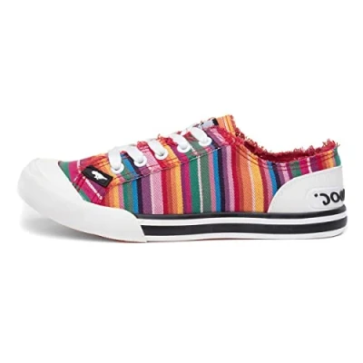Obrázek Raketa Dámské dámy Jazzin Sneaker, Red Eden Stripe), 36 EU