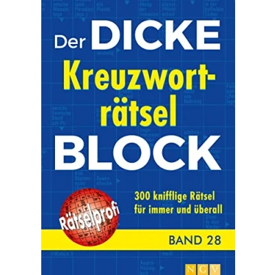 Obrázek Der dicke Kreuzworträtsel Block Band 28: 300 knifflige Rätsel für immer und überall