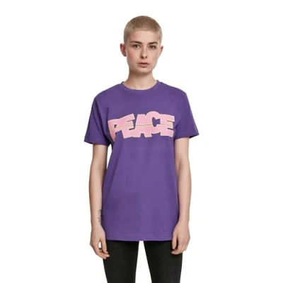 Obrázek Mister Tee Dámské Ladies Peace Tee, Ultraviolet