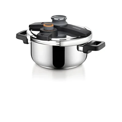Obrázek Tescoma 702764 Schnellkochtopf, Metall, Silber/schwarz, 22 cm
