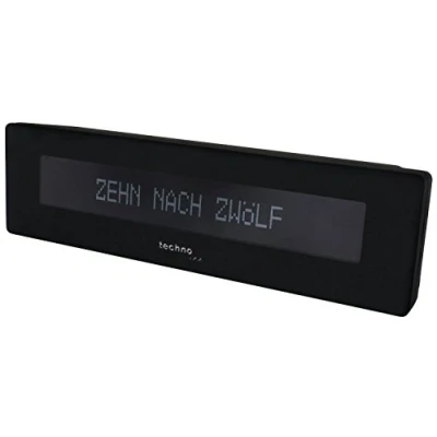 Obrázek Technoline Digitální hodiny WT 435 s ukazatelem času slovy, černá, Moderní
