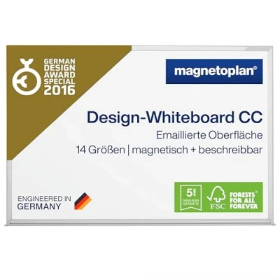 Obrázek magnetoplan Whiteboard typ CC ocelový plech smaltovaný Š x V 900 600 mm