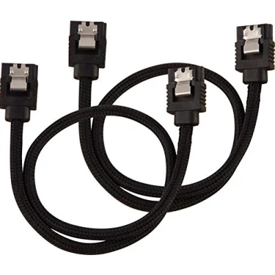 Obrázek Corsair Premium Sleeved SATA 3 kabel (6Gbps, 30 cm) černý