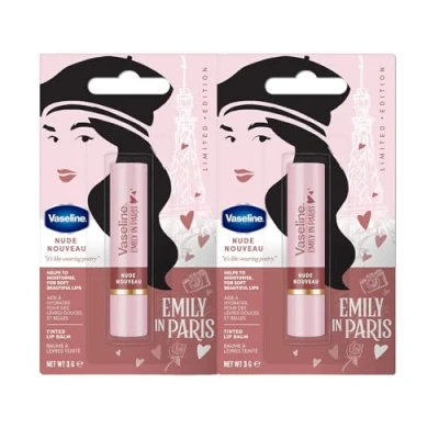 Obrázek Vaseline x Emily in Paris Nude Nouveau hydratační balzám na rty Stick limitovaná edice (balení 2 ks Nouveau)