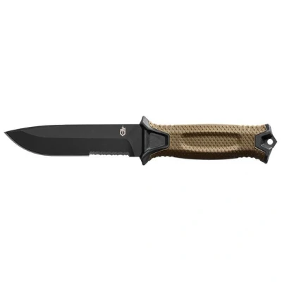 Obrázek Gerber Nůž s částečně zoubkovaným brusem a pouzdrem, délka čepele: 12,2 cm, Strongarm Fixed Blade Survival Knife, Coyote, 31 003655