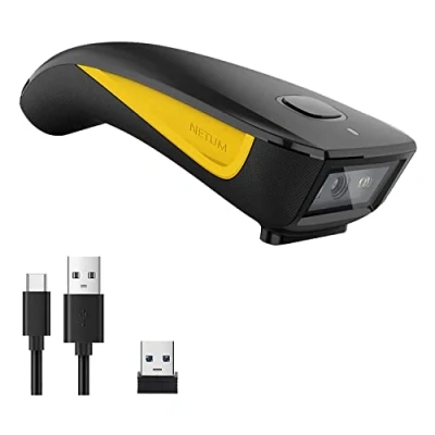 Obrázek NETUM C750 Wireless Barcode Scanner Bluetooth Kompatibel Kleine Tasche USB 1D 2D QR Code für Inventar, Image Reader Tablet iPhone iPad Android iOS PC POS.