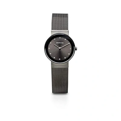 Obrázek BERING Dámské hodinky Quarz Movement Classic Collection s ušlechtilou ocelí a safírovým sklem, černá, černá/šedá