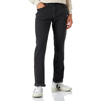 Obrázek Amazon Essentials Pánské strečové džíny, atletický střih, sepraná černá, 34 W / 32 L