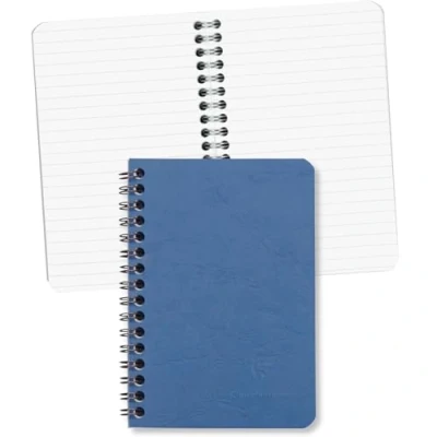 Obrázek Clairefontaine 785964C spirálová kniha Age Bag linkovaná, 9,5 x 14 cm, 50 listů, modrá, 1 kus