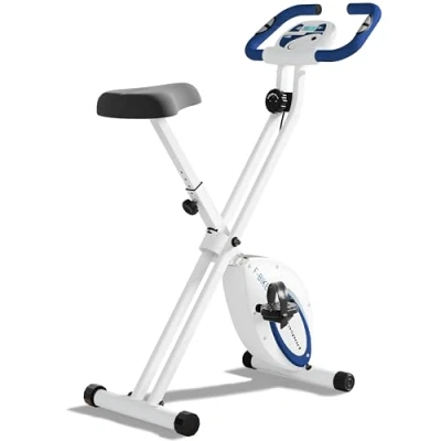 Obrázek Ultrasport F Bike, trenažér jízdního kola, domácí trenažér, skládací fitness jízdní kolo, modrá, jednotná velikost