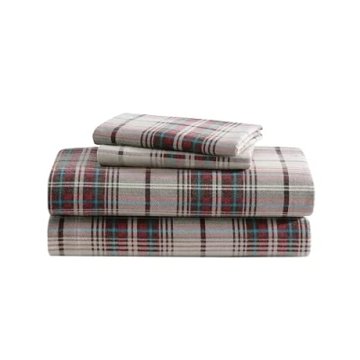 Obrázek Eddie Bauer Flanell Bettwäsche Set Mont Lake Plaid Hütte Queen Montlake