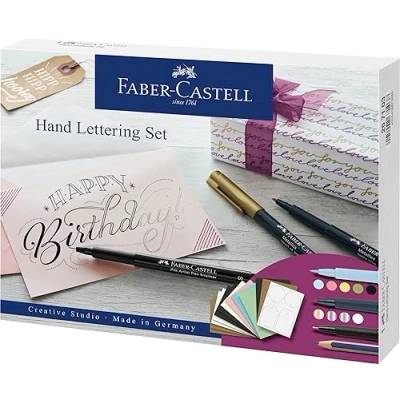 Obrázek FABER CASTELL 267103 popisovač Pitt Artist Pen Hand Lettering Set, 12dílná