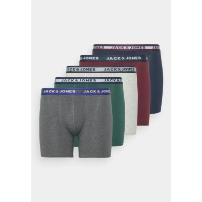 Obrázek Jack &amp; Jones Jacoliver Trunks 5 PACK Boxerky, Muži, Velikost: 6XL, Dark grey melange