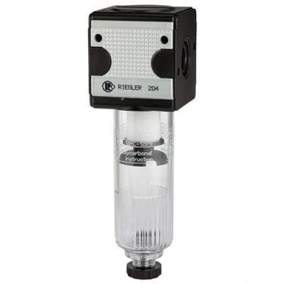 Obrázek RIEGLER 100515 F 34 K HA Filter »multifix« mit Polycarbonatbehälter, 5 µm, BG 3, G 3/4, HA, 1Stk