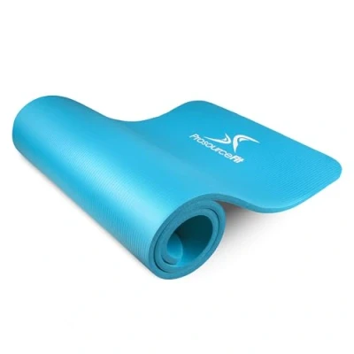 Obrázek ProsourceFit Extra Thick podložka na jógu a pilates 1/2&quot; (13 mm) 71palcový dlouhý High Density Exercise Mat with Comfort Foam and Carrying Strap, Aqua