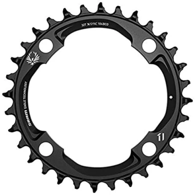 Obrázek SRAM X Sync Eagle 38T LK: 104 mm Aluminium 12 Fach Kettenblätter, Schwarz,
