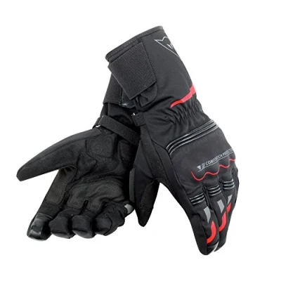 Obrázek Dainese TEMPEST UNISEX D DRY LONG rukavice, černá/červená, velikost XXXS