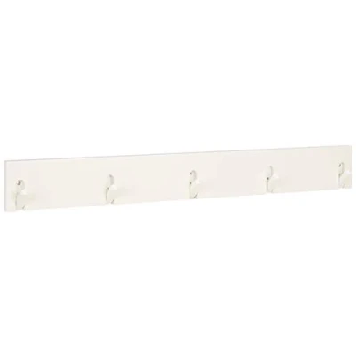 Obrázek HAKU Möbel Šatní lišta bílá, masivní dřevo, MDF rozměry: š 82 cm x v 10 h 2 cm, styl: industriální