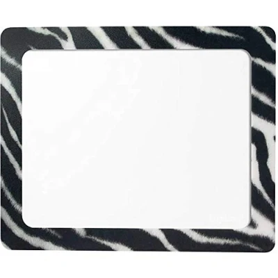 Obrázek LogiLink ID0168 podložka pod myš se zásuvkou na fotografii, &quot;Zebra&quot;, rozměry: 230 x 190 mm průhledná