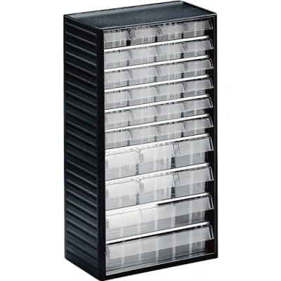 Obrázek Treston Zásobník na malé díly 550C 3, Š x H V 310 180 550 mm, 32 zásuvek, šedý