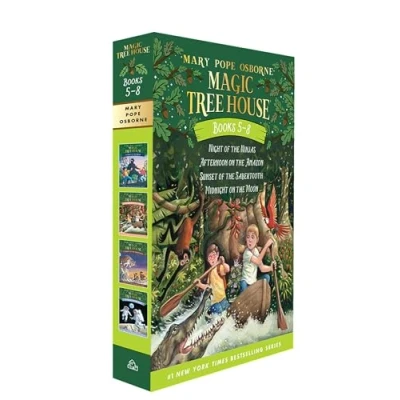 Obrázek Magic Tree House Books 5 8 Boxed Set: Night of the Ninjas / Afternoon on Amazon Sunset Sabertooth Midnight Moon