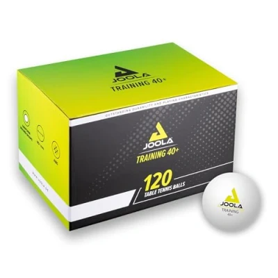Obrázek JOOLA 44230 míčky na stolní tenis TRAINING 40+ 120dílný karton, bílé