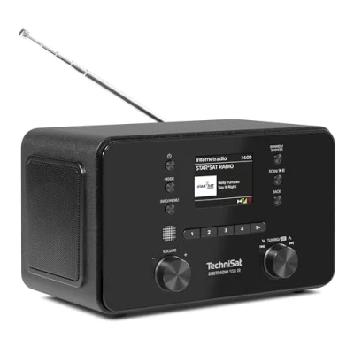 Obrázek TechniSat DIGITRADIO 550 IR Stereo internetové rádio (DAB+, UKW, WLAN, Bluetooth, ovládání přes aplikaci, budík), černé