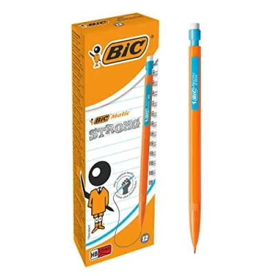 Obrázek BIC 892271 mechanická tužka Matic STRONG, 0,9 mm, HB, tříděné, vč. 3 náplní, krabice à 12 kusů