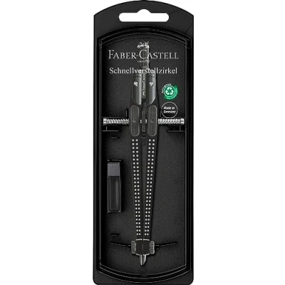 Obrázek FABER CASTELL 174434 rychle nastavitelné kružítko Grip, černé