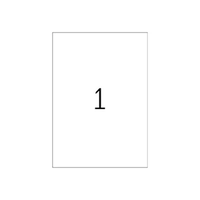 Obrázek HERMA 8694 fóliové etikety odolné proti povětrnostním vlivům, transparentní, 50 listů, 297 x 420 mm, 1 na arch A3, kusů, samolepicí, potiskovatelné, lesklé, prázdné samolepicí etikety, nálepky z