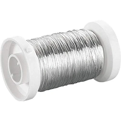 Obrázek Knorr prandell 216465919 Silberdraht Ø 0,25 mm 150 m, versilbert mit Kupferkern