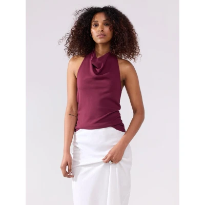 Obrázek Lindex Top, Ženy, Velikost: 44/46, Dark dusty red