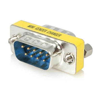 Obrázek StarTech. com Slimline Serial DB9 GENDER Changer mm sériový DB 9 (M) (GC9SM)