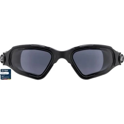 Obrázek CRESSI Unisex Adult Clear Eyes plavecké brýle z čistého silikonu s molekulárním ošetřením proti zamlžování, černá/černá kouřová skla, jednotná velikost