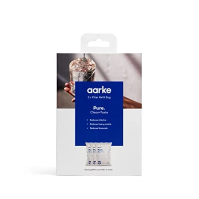 Obrázek Aarke Balení 3 ks doplňovacích sáčků Pure Filter snižuje chlor, těžké kovy a vodní kámen filtruje až x 120 litrů vody