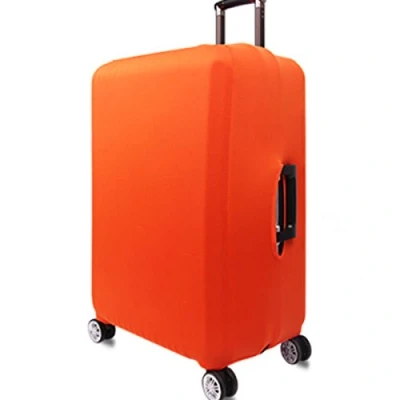 Obrázek YianBestja Elastický a jednobarevný kufr kryt ochranné pouzdro na potah Luggage zavazadlo Cover se šňůrkou suchým zipem, Oranžová