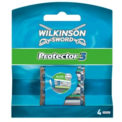 Obrázek Wilkinson Sword Protector 3 holicí břity pro muže, 4 strojky, kusy (1 balení)