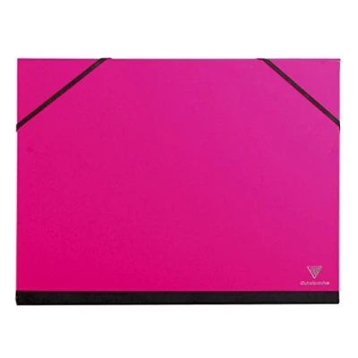 Obrázek Clairefontaine 44806C desky na kresby (gumička, Š 4, 28 x cm, ideální pro uložení vašich prací) fuchsiová