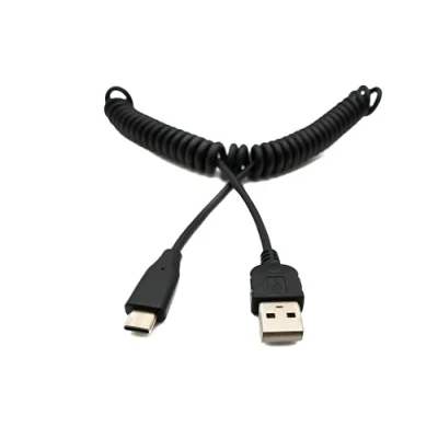 Obrázek System S USB typ C 3.1 k 2. 0 spirálový kabel 30 cm 50 černý 51801495