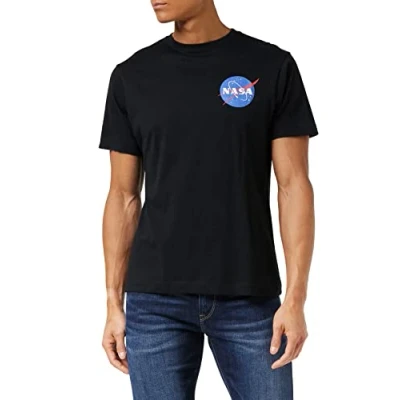 Obrázek Nasa Herren Core Logo T Shirt, Schwarz (Black Blk), XX Large