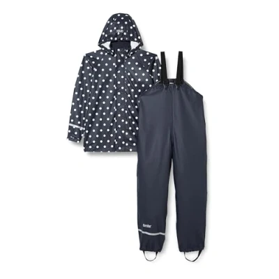 Obrázek CareTec Unisex dětské Rainwear Set Pu W/O Fleece Rain Pants, Dark Navy (778)