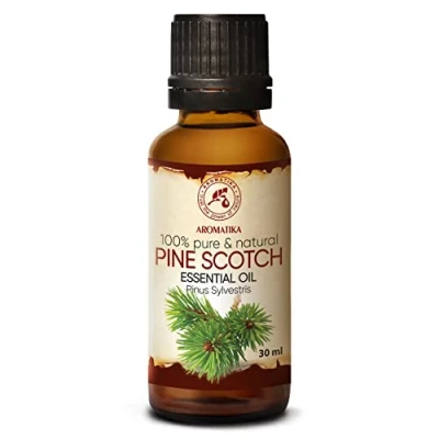 Obrázek olej z borových jehel éterický vůně vánočního stromku Pine Scotch 30 ml Pinus Sylvestris Austria přírodní svěží jehličnatá borovicový pro wellness aromaterapie Aroma