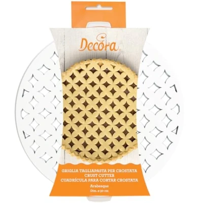 Obrázek DECORA Crust Cutter 0215800 Arabesque GITTERSTANZE RUND 30 cm, plast, bílý, x 3 cm