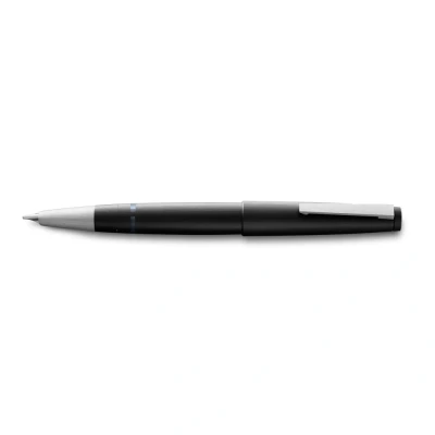 Obrázek Lamy 2000 black plnicí pero luxusní v robustním krytu z polykarbonátu 14 kt zlaté pero, částečně platinované &amp; šířce linky EF