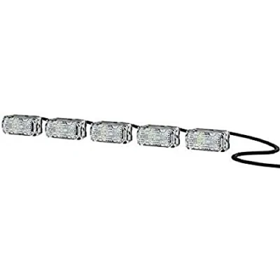 Obrázek HELLA LED světlo pro denní svícení LEDayFlex II 12V přímé SAE čiré kabel: 2800 mm oboustranně množství: 1 2PT 980 789 051, černá