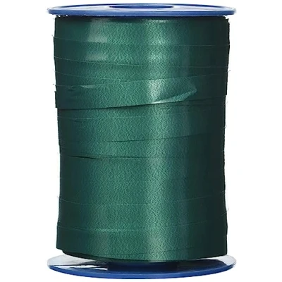 Obrázek C.E. PATTBERG Geschenkband tannengrün, 250 Meter Ringelband 10 mm zum Basteln, Dekorieren &amp; Verpacken von Geschenken zu jedem Anlass