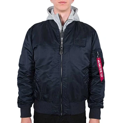 Obrázek Alpha Industries MA1 DTEC Lehká bunda, Muži, Velikost: Small, Rep blue