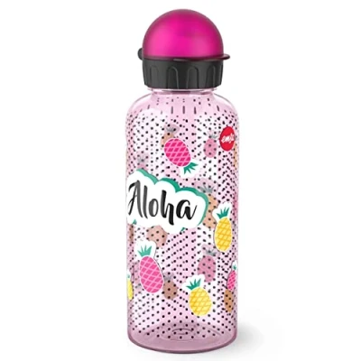 Obrázek Emsa N30606 Teens Tritan láhev na pití kapacita: 0,6 litru 100% bezpečná/praktická/hygienická/těsná/nezávadná chytrý uzávěr robustní design: Aloha